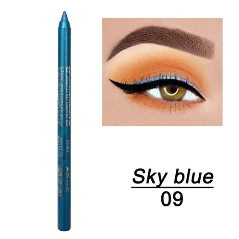 💄 50% RABATT! 🎨 14er-Set Wasserfeste Farbige Gel-Liner – Metallic & Glänzendes Finish, Verwischfest & Perfekt Für Kreative Looks ✨