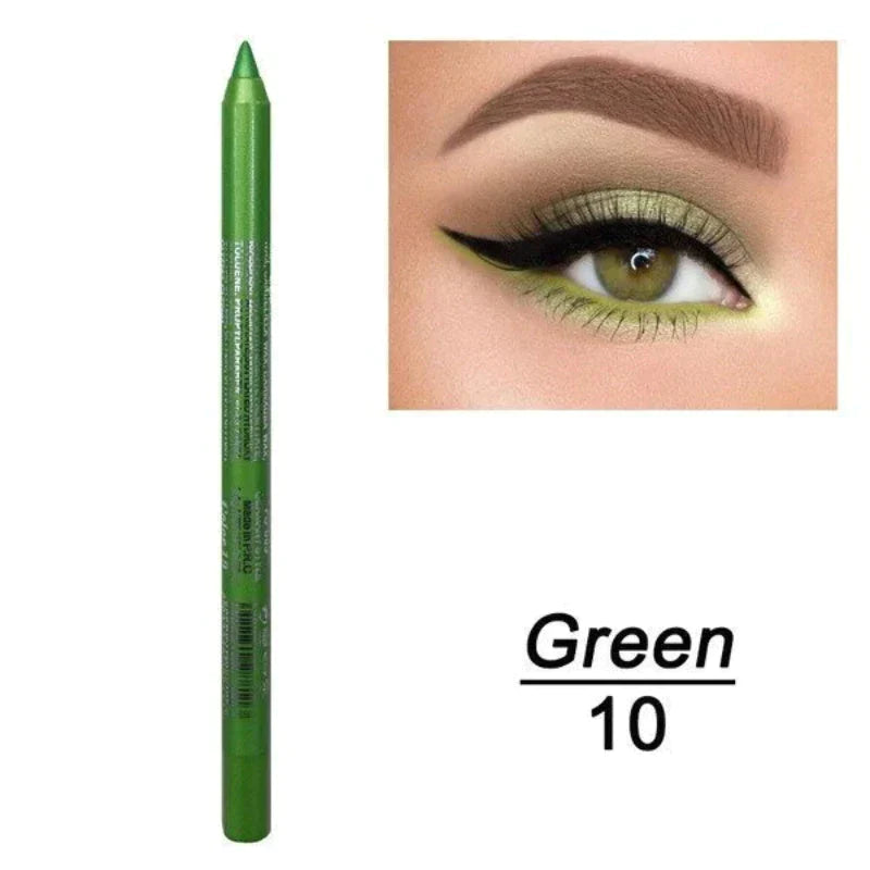 💄 50% RABATT! 🎨 14er-Set Wasserfeste Farbige Gel-Liner – Metallic & Glänzendes Finish, Verwischfest & Perfekt Für Kreative Looks ✨