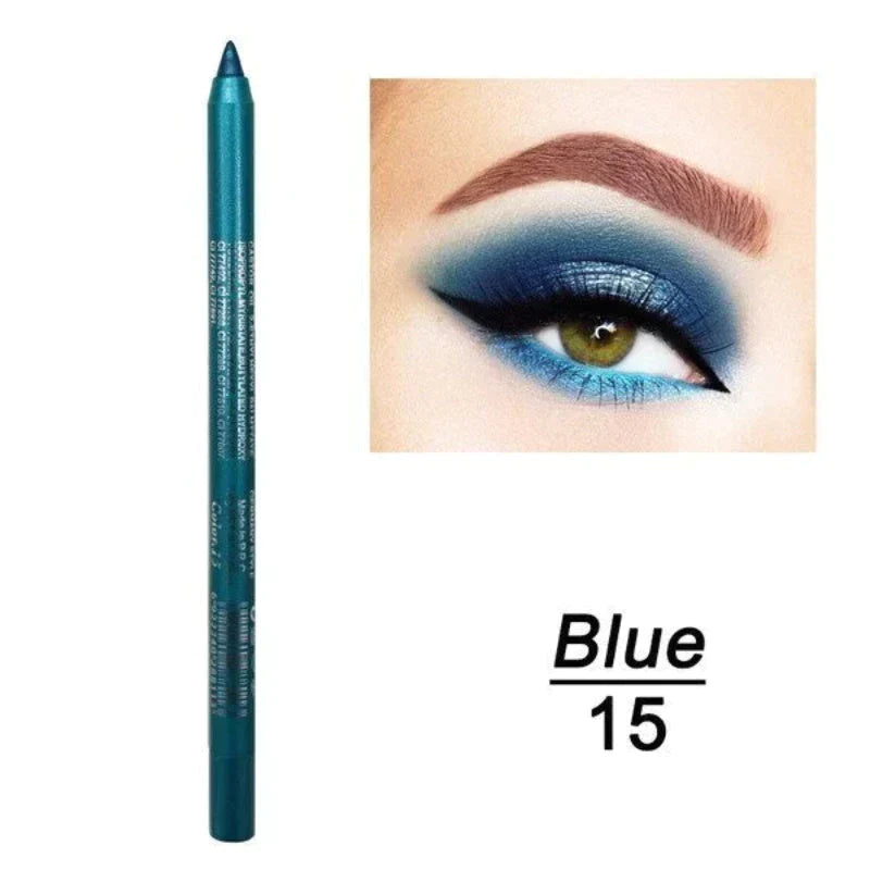 💄 50% RABATT! 🎨 14er-Set Wasserfeste Farbige Gel-Liner – Metallic & Glänzendes Finish, Verwischfest & Perfekt Für Kreative Looks ✨