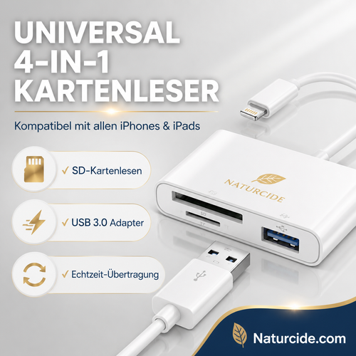 3-in-1 USB-C Speicherkartenleser