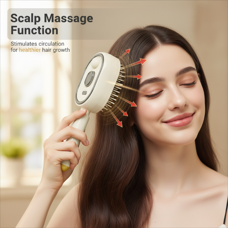 🧴Elektrische Sprüh- und Massage-Haarbürste💆♀️✨